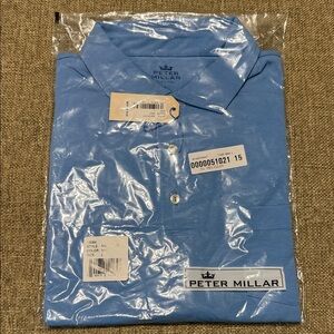 Peter Millar Men’s Large Seaside Wash Polo with Pockets New